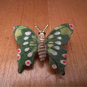 🦋 Small Butterfly Pendant Brooch Pin Korea